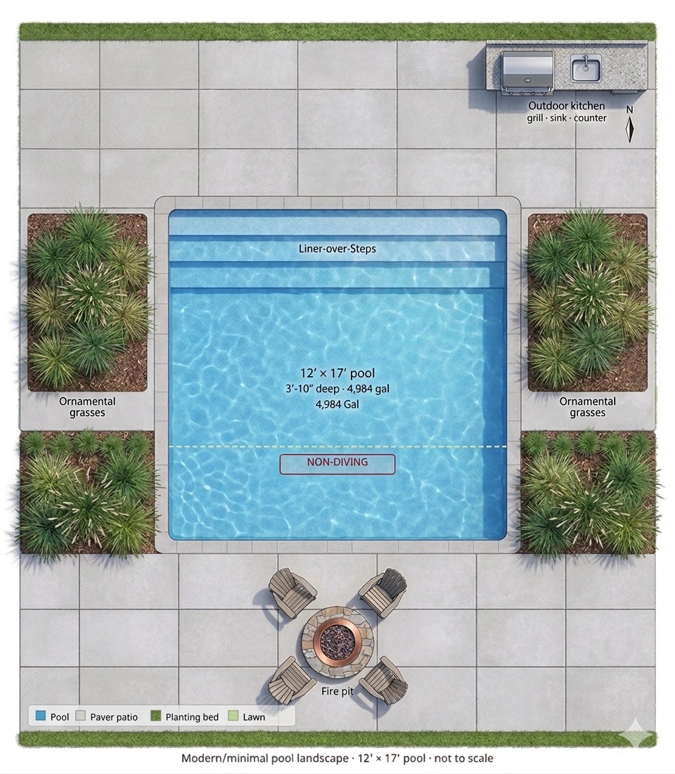 12x17 Luxury Plunge Pool